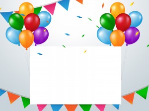 Colorful Birthday Balloons PPT Backgrounds