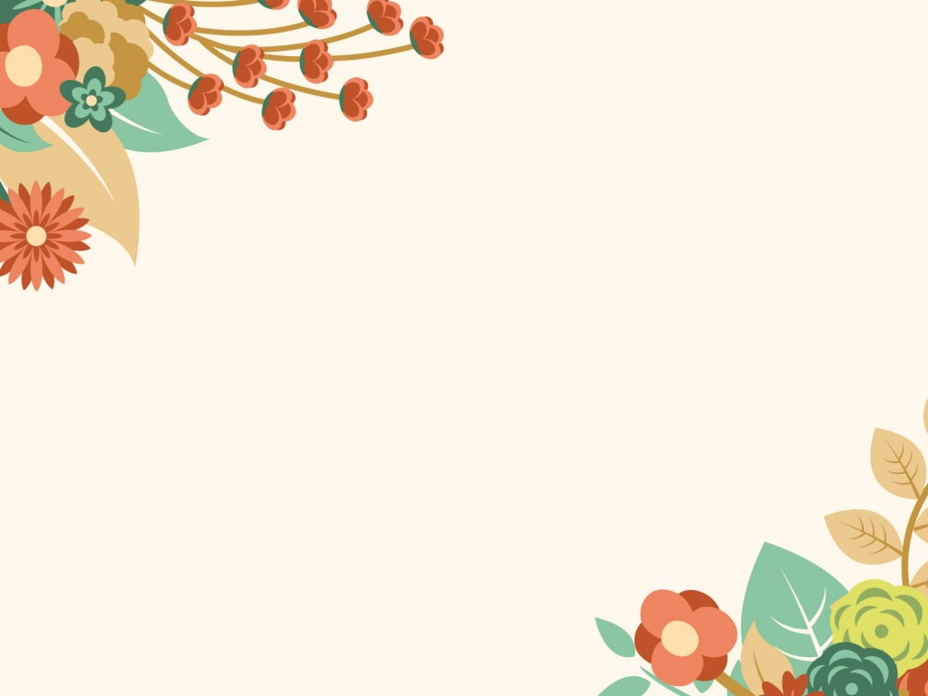 Orange Floral Summer Powerpoint Templates - Border & Frames, Flowers, Orange,  Summer - Free PPT Backgrounds and Templates