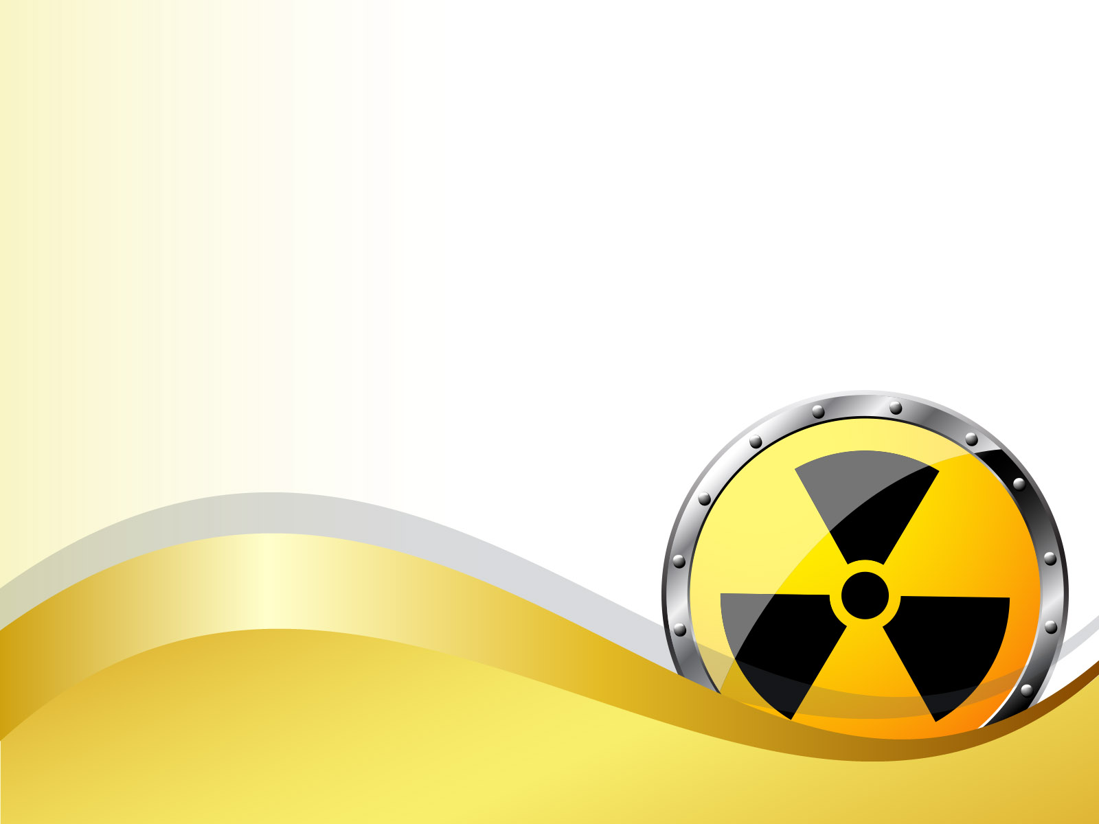 Radiation Radioactivity Powerpoint Templates Business Finance Industrial Yellow Free Ppt Backgrounds And Templates