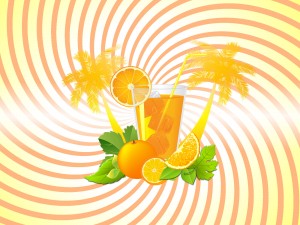Orange Juice Whirlpool Backgrounds
