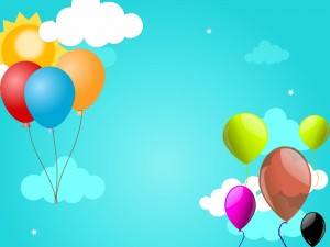 Sky Balloons Powerpoint Template