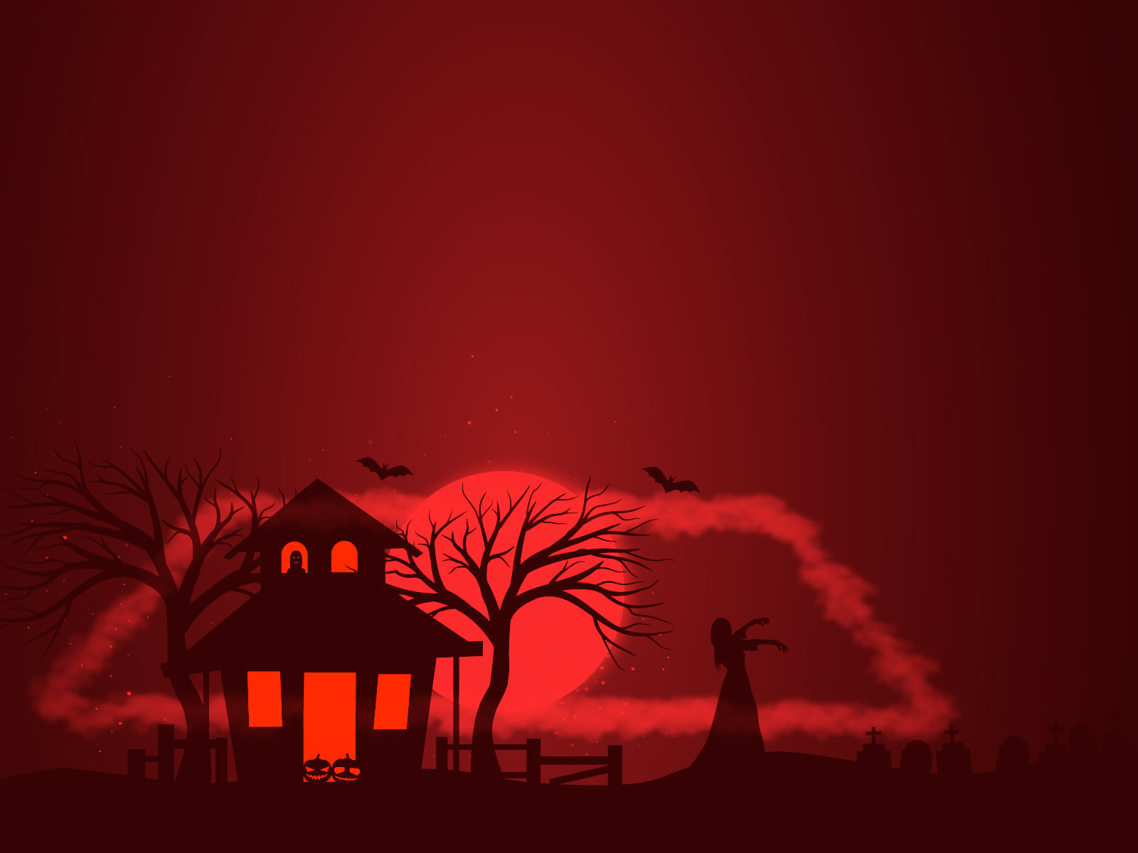 Evil Horror Powerpoint Templates Objects Red Free Ppt Backgrounds And Templates