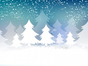 Christmas Tree Card PPT Backgrounds