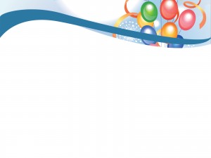 Colorful Birthday Balloons Slide Master