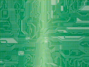 Electronic Green Strips Backgrounds