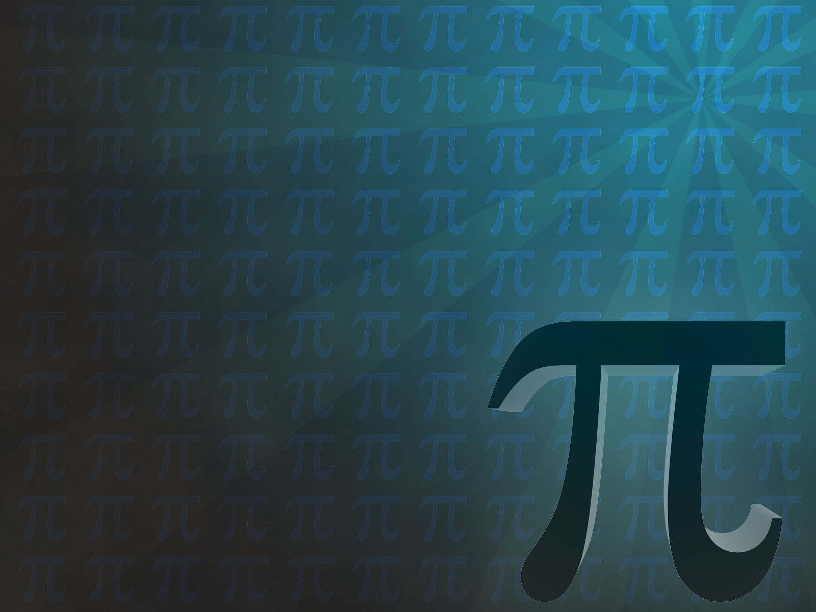 Pi Mathematical Powerpoint Templates - Aqua / Cyan, Black, Blue, Education  - Free PPT Backgrounds and Templates