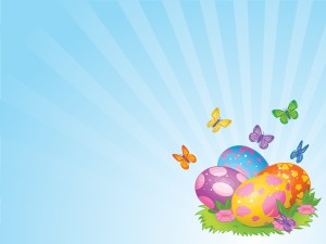 Yellow Easter Egg PPT Backgrounds