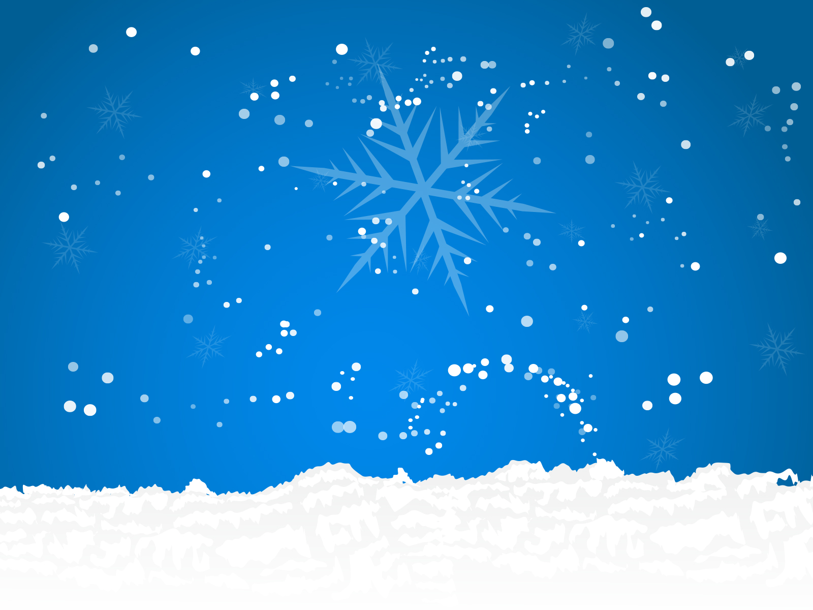 Christmas Snowflakes Powerpoint Templates - Blue, Christmas - Free Inside Snow Powerpoint Template