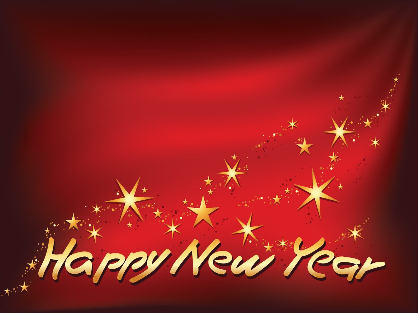 Happy New Year Theme With Stars Powerpoint Templates Arts Black Christmas Red Free Ppt Backgrounds And Templates
