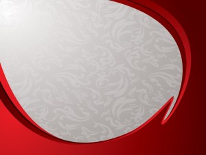 Red Oval Window Powerpoint Template