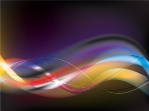 Abstract Colourful Light Waves