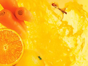 Orange Juice Powerpoint Backgrounds