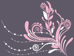 Pink Floral on Grey Backgrounds