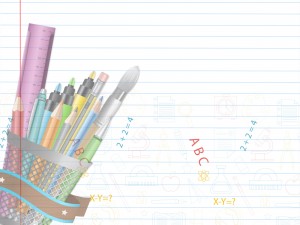 Educational Supplies PPT Backgrounds