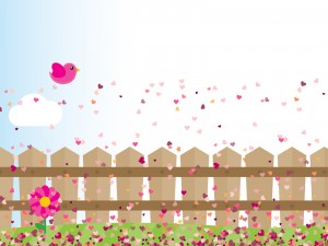 Love Garden Powerpoint Backgrounds