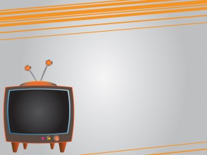 orange TV Powerpoint Backgrounds