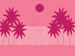 Beach and Palms PPT Backgrounds