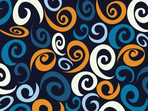 Colorful Curves Pattern Background