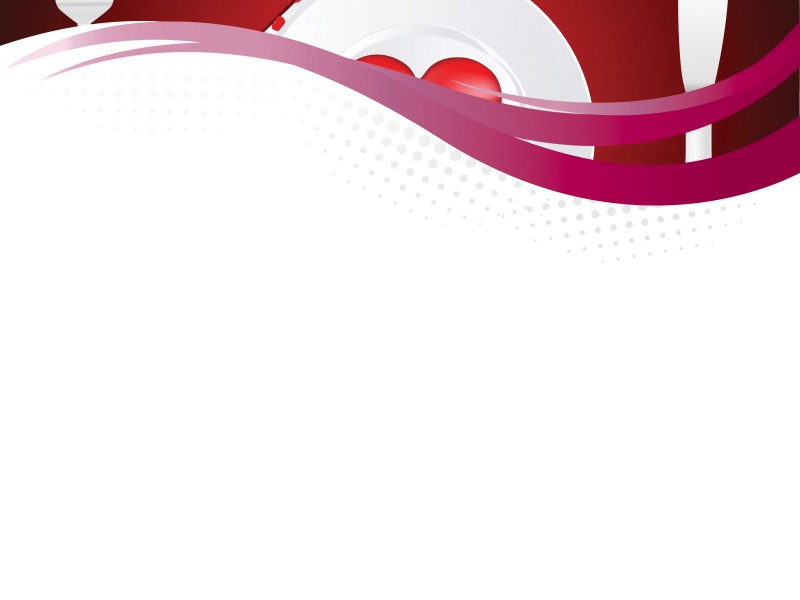 Plate And Cutlery Powerpoint Templates - Food & Drink, Red Backgrounds