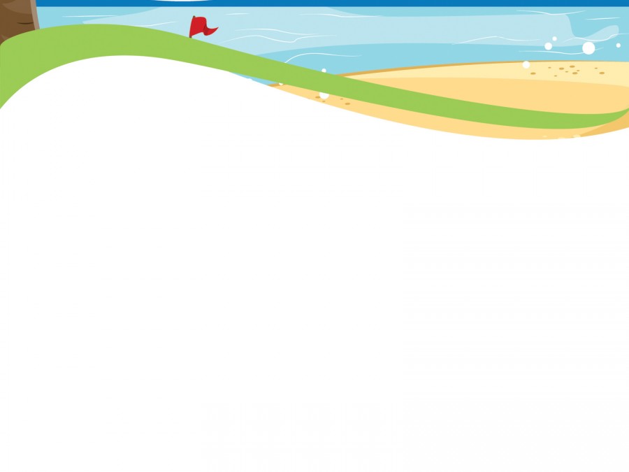Wonderful Views of the Beach Powerpoint Templates - Green, Holidays ...