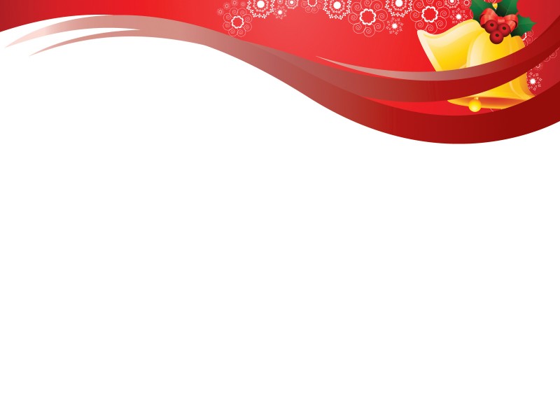 Christmas Bells Powerpoint Templates - Christmas, Nature, Red Backgrounds