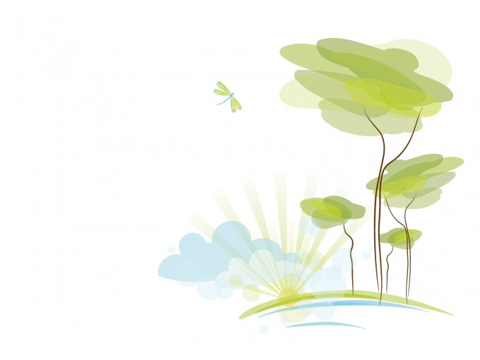 Abstract Forest Powerpoint Templates Brown Green Nature Free PPT 