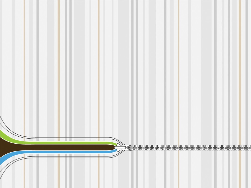 Zip Powerpoint Image A Zip Powerpoint Templates - Blue, Green, Objects, White Backgrounds