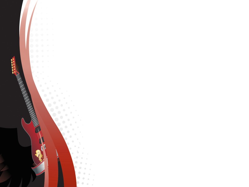 Rock Music Powerpoint Templates Black Music Red Free PPT 