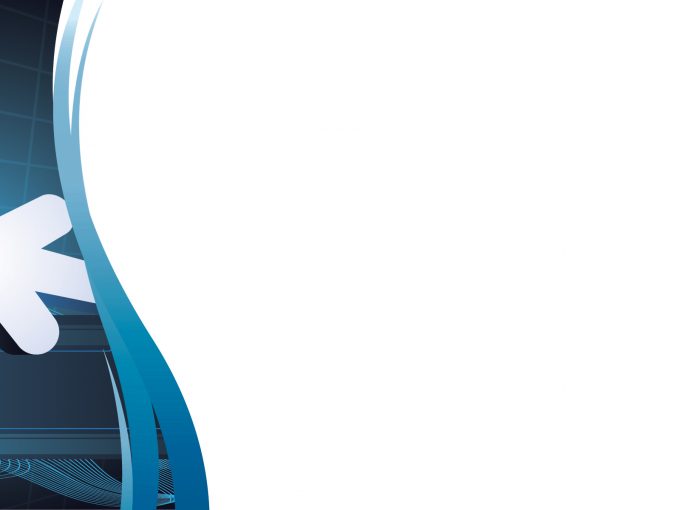 Arrows on Dark Powerpoint Templates - Blue, Technologies Backgrounds