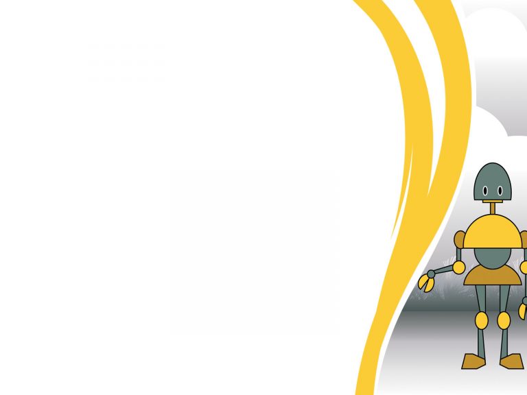 Robot and Cloud Powerpoint Templates - Technologies Backgrounds