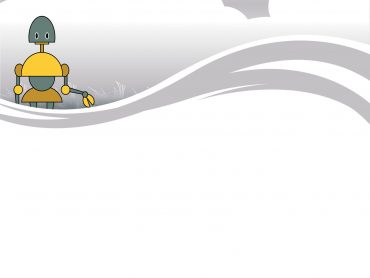 Robot and Cloud Powerpoint Templates - Technologies Backgrounds