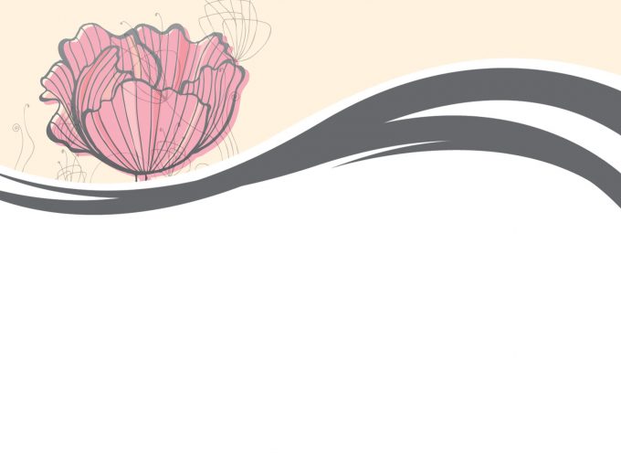 Abstract Pink Rose Powerpoint Templates - Flowers Backgrounds