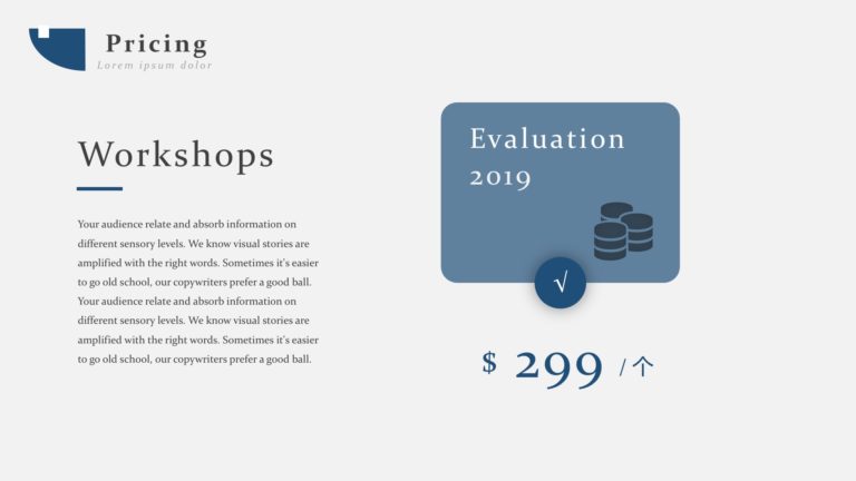 Editorial Powerpoint Templates - Blue, Editorial, Silver Backgrounds