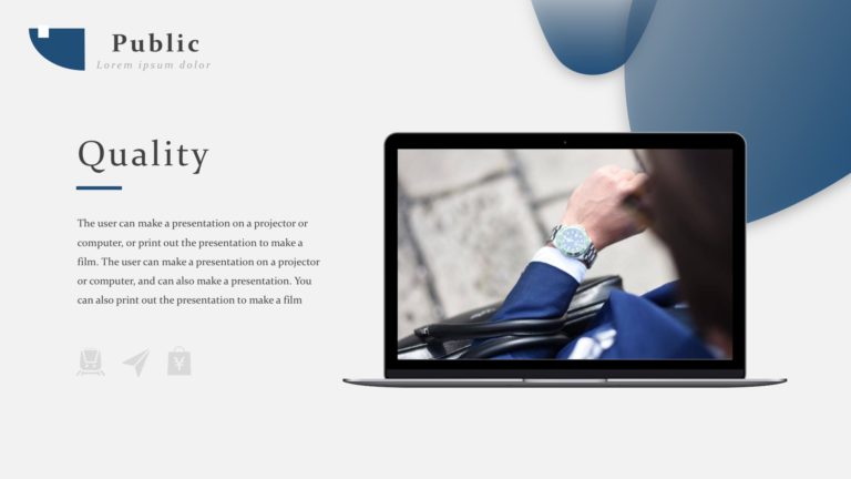 Editorial Powerpoint Templates - Blue, Editorial, Silver Backgrounds