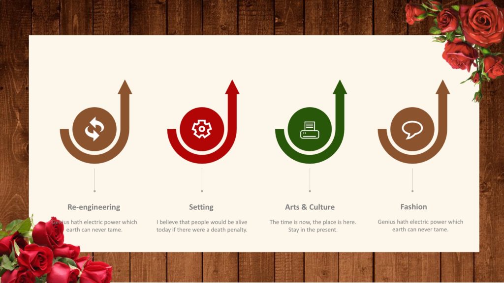 Slides Border Roses Rose Flower Powerpoint Templates - Border & Frames, Flowers, Red ...