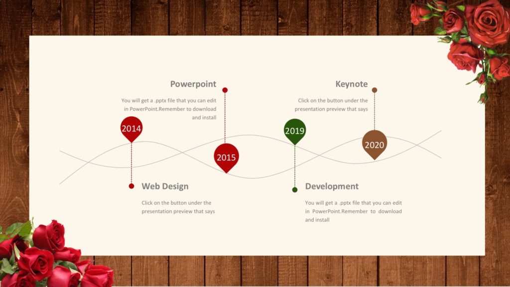 Slides Border Roses Rose Flower Powerpoint Templates - Border & Frames, Flowers, Red ...