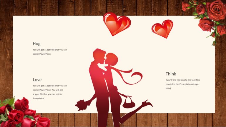 Slides Border Roses Rose Flower Powerpoint Templates - Border & Frames, Flowers, Red ...