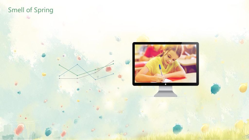 Spring Powerpoint Abstract Backgorunds Smell of Spring Powerpoint Templates - Abstract Backgrounds