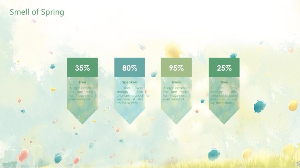 Spring Powerpoint Abstract Backgorunds Smell of Spring Powerpoint Templates - Abstract Backgrounds