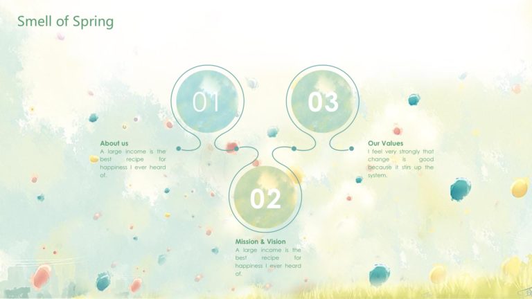 Spring Powerpoint Abstract Backgorunds Smell of Spring Powerpoint Templates - Abstract Backgrounds