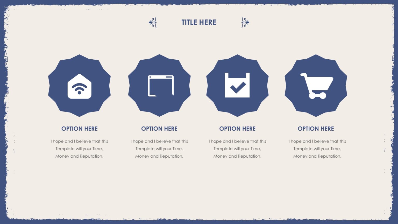 Frame Design For Powerpoint Frame Floral Powerpoint Templates - Blue, Border & Frames, Google ...
