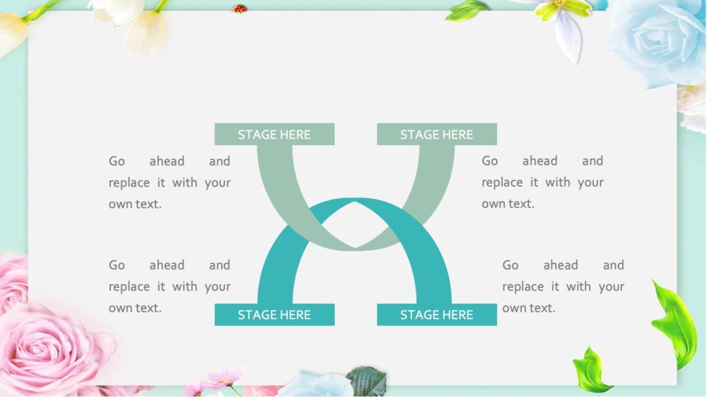 Slides Border Roses Rose Frame Powerpoint Templates - Border & Frames, Flowers Backgrounds