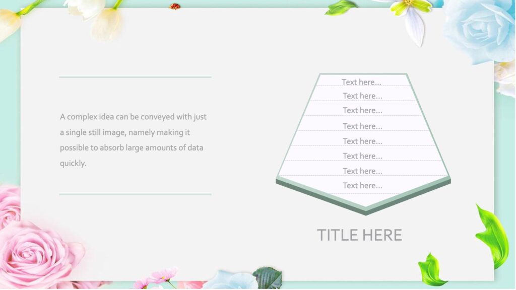 Rose Frame Powerpoint Templates - Border & Frames, Flowers Backgrounds