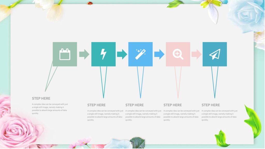 Slides Border Roses Rose Frame Powerpoint Templates - Border & Frames, Flowers Backgrounds