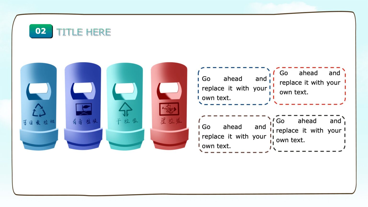 Waste Collection Powerpoint Templates - 3D Graphics, Kids, Objects ...